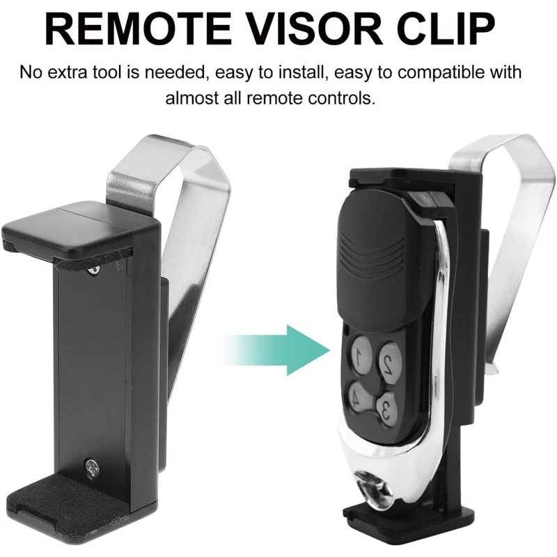 Mobestech Clip De Visera Remota para Puerta De Garaje Soporte