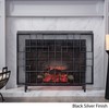 Christopher Knight Home Dorothy Modern Single Panel Iron Firescreen, Black