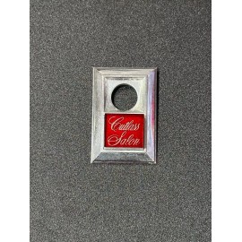 Lucid Made Oldsmobile Cutlass Calais Trunk Lock Cover Insert Emblem Reproduction
