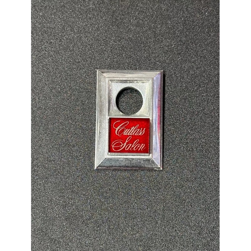 Lucid Made Oldsmobile Cutlass Calais Trunk Lock Cover Insert Emblem