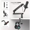IXTECH Mic Boom Arm Stand LP Microphone Stand Low Profile