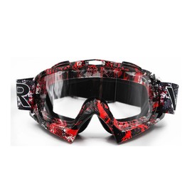 Vemar Motorcycle Goggles Motocross Goggles Mask Enduro UV Protection Ski Goggles Snowboard Goggles Anti-Scratch Windproof (Transparent Lenses, Mod.1)