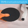 PATIKIL 4.5" Diameter Felt Furniture Pads, 4 Pack 1/5" Thick