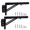 CHZHWFDC E Track Shelf Bracket - Durable Hinged Collapsible Table