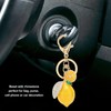 Small Lemon Eye-catching Keyring High Quality Metal Widely Used Small