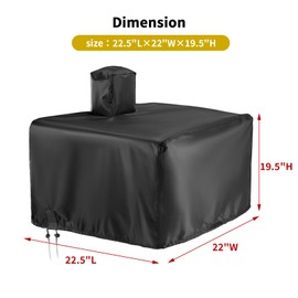 Pizza Oven Cover for Big Horn Outdoors Gas Pizza Oven,Portable Propane Pizza Oven Cover,Heavy Duty Waterproof Pizza Oven Covers for Outside