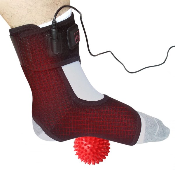 CREATRILL Heated Achilles Tendonitis/Plantar Fasciitis Foot Ankle Wrap With 3