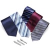 Ratom Tie & Tie Clip Set w/ 5 Ties +