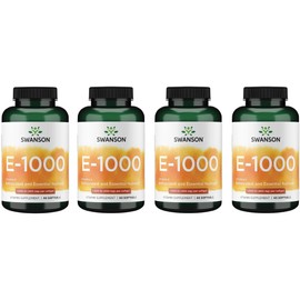 Swanson Vitamin E 1000 Iu 1000 Iu (450 Milligrams) 60 Sgels (4 Pack)