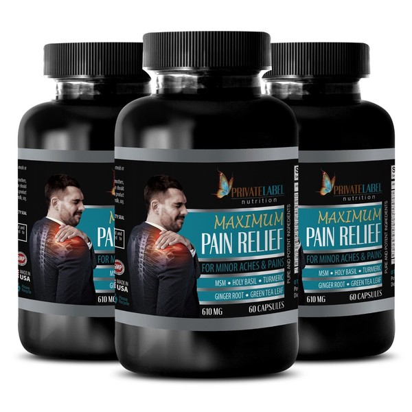 PRIVATE LABEL Pain capsules - MAXIMUM PAIN RELIEF 610mg -