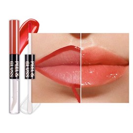 JUAAZIN Lip Stain Peel Off Lip Gloss, Dual-Ended Combo, Long Lasting Waterproof Matte Lipstick, 2 Pieces (07#, 0.14 Fl Oz (Pack of 1))