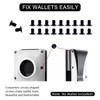 NICENEEDED Wallet Replacement Screws Kit, Black DIY Wallet Screw Repair