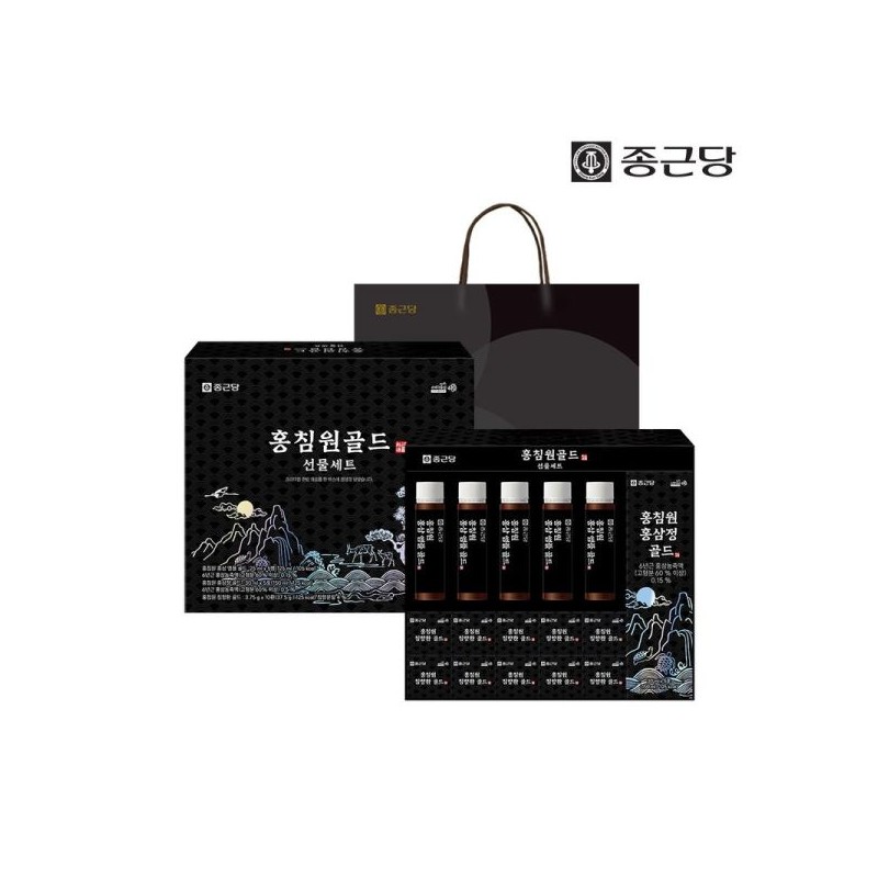 Jongkundang 종근당 홍침원골드 선물세트 3박스 Jonggeun-dang Hongchimiwon Gold Gift Set
