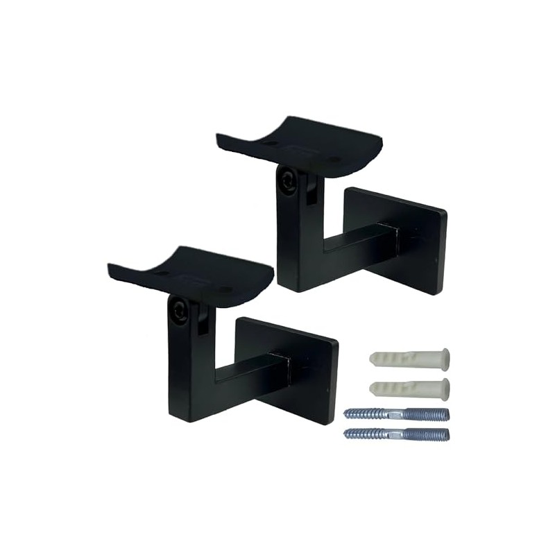 LANGLIER Handrail Brackets for Adjustable Staircase Stair Railing Brackets with