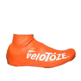 veloToze Short 2.0 Shoe Cover for Road Cycling Shoes (Viz-Orange, Small/Medium (EU 37-42.5))