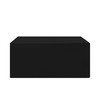 Hiasan Black Fitted Table Cloth 1 Pack, 72 x 30