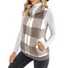ReachMe Womens Fuzzy Fleece Vest Sleeveless Sherpa Jacket with Pockets