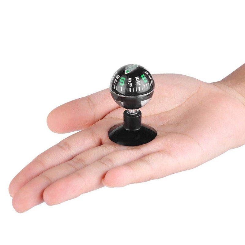 Car Portable Compass, Car Boat Mini Dashboard Suction Mount Navigation