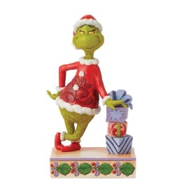 Jim Shore The Grinch Leaning On Presents Figurine 6015218