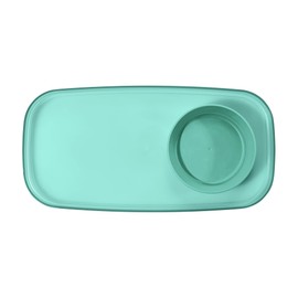 Madesmart Dipware Small Reusable Serving Tray for Appetizers and Snacks, Food-Safe Small Appetizer Serving Platter with Removable Dip Bowl, Teal