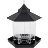 Panorama Wild Bird Feeder Squirrel Proof Hexagon Shaped with Roof