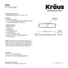 KRAUS Deck Plate for Kitchen Faucet in Spot Free Stainless