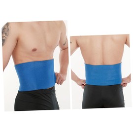 Mipcase 2Pcs Adjustable Therapy Support Brace for Lower Warm Lumbar Waist Belt Sweat Absorbing Design Comfortable Breathable for Adults Blue