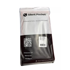 SLNT Silent Pocket Cell Phone Sleeve RF Shield EMF Black Nylon Medium