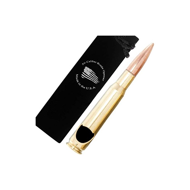 50 Caliber BMG Real Brass Bullet Shaped Bottle Opener