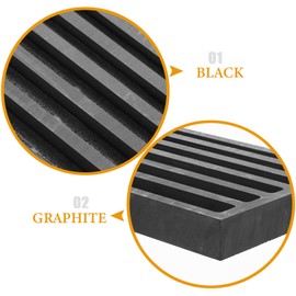TEHAUX Long Strip Graphite Ingot Mold, Black Crucible Ingot Casting Mould for Gold Silver Copper Metal Melting, 4x3x0.59 Inch, Ideal for Diy Projects Refining