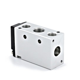 IRENEYMK 1 Pcs Mechanical Valve Manual Valve Cylinder Control Valve Roller Pneumatic Switch MSV86522 2-bit 5-Way(MSV86522-LB,No Joint)