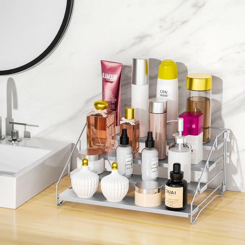 ZDDLOINP 4-Tier Spice Rack for inside cupboard, Kitchen Countertop Spice