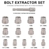 WYNNsky 49PCS Screw Extractor Drill Bit Set, Nut Remover Set,