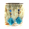 Bronze and Blue Dangle Earrings. Jewelry Earrings for Women #3298FE708