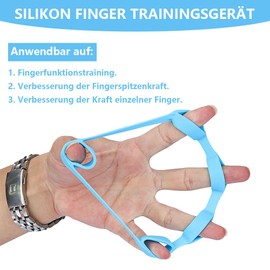 Funalix Fingertrainer,5 Stück Silikon Fingerstärken,Handgriffverstärker,für Muskeltraining,Krafttraining,Stressabbau,Klettern und Wiederherstellung von Verletzungen