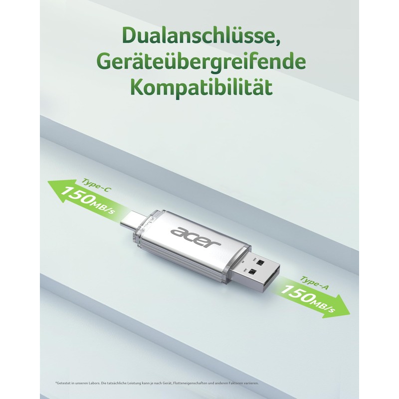 Acer USB Flash Drive UT300 128GB USB 3.2 Gen1 Up