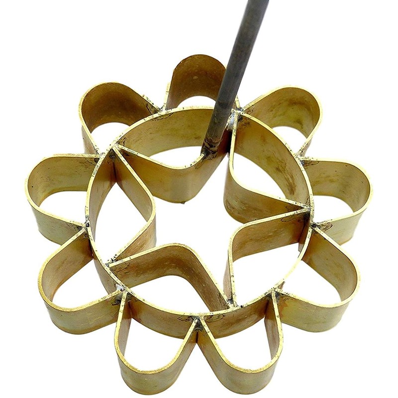 Dok Jok Brass Mold Thai Dessert Maker - Medium Rosette