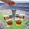 6 Cups Portable & Foldable Cup Carrier Holder with Handle,Super