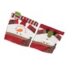 2pcs Christmas Chair Back Cover Decorative Non Woven Fabrics Old