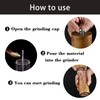 Nedyfix Advanced Acrylic Salt and Pepper Grinder, Wooden Pepper Grinder,