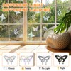 80pcs Rainbow Window Film, Bird Window Stickers Anti Collision, Butterfly