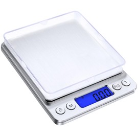 Diyife Pocket Scales with Tray 500g/0.01g, Digital Letter Scale, Milligram Scale, Precision Scale, Portable Kitchen Scales with LCD Display, Tare & PCS Function, 6 Units