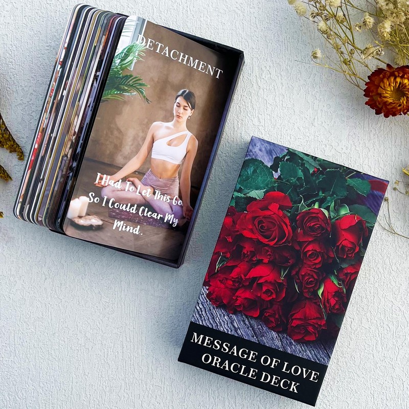 DPEHAKMK Message of Love Oracle Cards, Oracle Cards for Beginners,