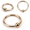 Ball Closure Ring Septum Piercing Captive Ring Lip Eyebrow Nose
