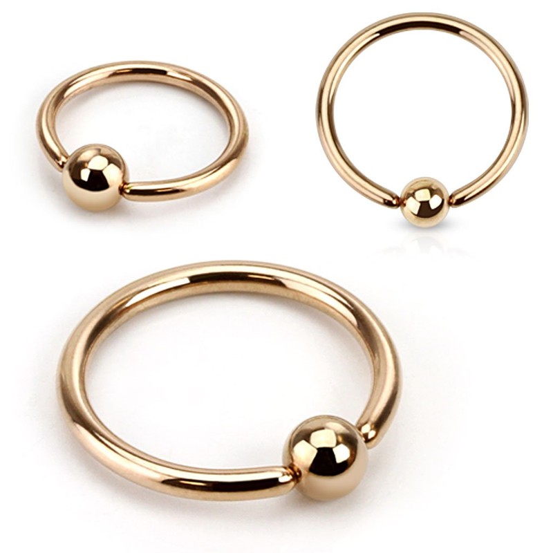 Ball Closure Ring Septum Piercing Captive Ring Lip Eyebrow Nose