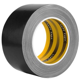 LLPT Duct Tape Premium Grade 2.36 Inches x 108 Feet x 11 Mil Easy Tear Residue Free Strong Adhesive Color Black (DT242)