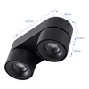 Budbuddy 2 x 12 W LED Ceiling Light Spotlight Black