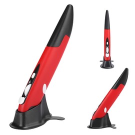 lyrlody Ergonomisches Design, 2.4G, 4 Tasten, Kabellose USB Light Pen Mouse, Stiftmaus USB Computer Stylus Kabellose Maus für PC Intelligent TV, Plug and Play (PR-03)