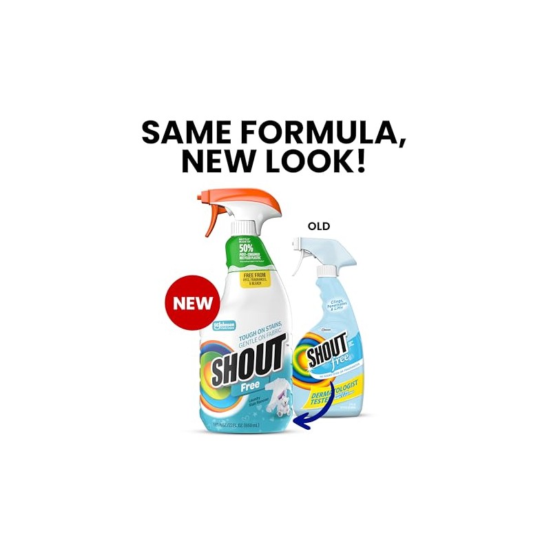 Shout Fragrance-Free Trigger, 22 oz (Packaging May Vary)