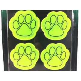 Reflective High Visibility Safety Stickers - Paws Pack of 8